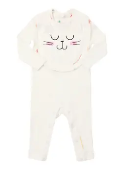 STELLA MCCARTNEY KIDS: Хлопковый комбинезон 