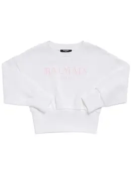 BALMAIN: Хлопковый свитшот 