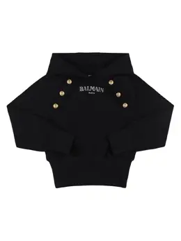BALMAIN: Хлопковая толстовка 