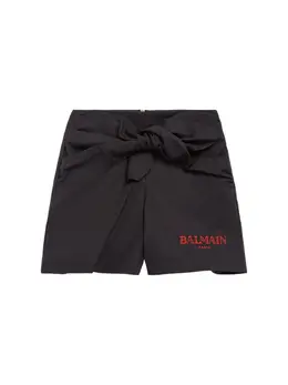 BALMAIN: Хлопковые шорты 