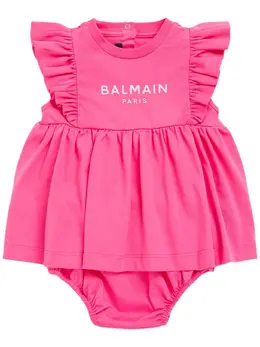 BALMAIN: Хлопковое платье 