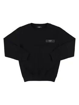 BALMAIN: Хлопковый свитшот 