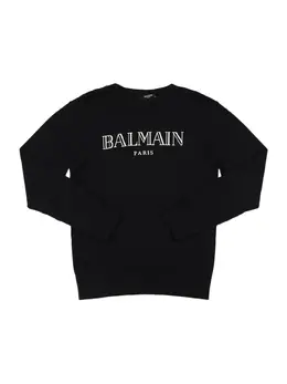BALMAIN: Хлопковый свитер 