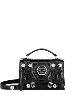 Philipp Plein: Чёрная сумка-шоппер  Hexagon