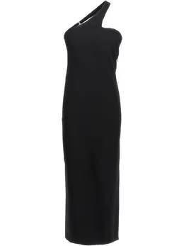 Sportmax: Чёрное платье 