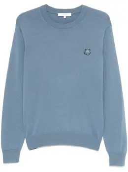 Maison Kitsuné: Голубой свитер 