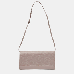 Louis Vuitton: Фиолетовый клатч  Épi
