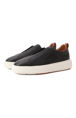 Santoni: Оранжевые кеды 