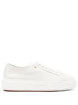Santoni: Белые кроссовки 