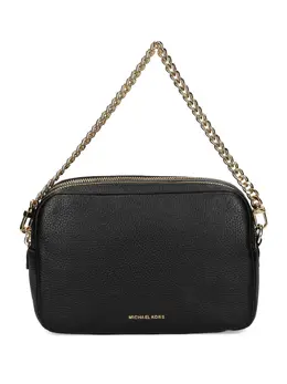 Michael Michael Kors: Чёрная сумка через плечо 