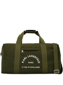 Karl Lagerfeld: Зелёная спортивная сумка  Rue St Guillaume