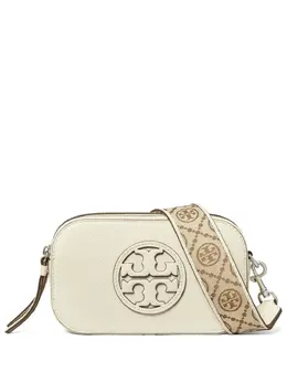 Tory Burch: Бежевая сумка через плечо  Miller
