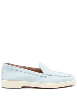 Santoni: Голубые лоферы 