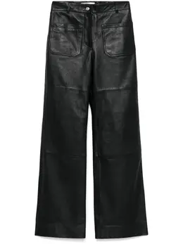 Victoria Beckham: Кожаные брюки 