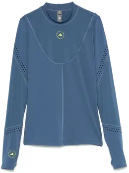 adidas by Stella McCartney: Голубой топ 