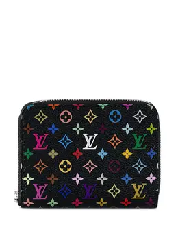 Louis Vuitton Pre-Owned: Чёрный кошелёк 