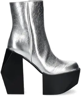 United Nude: Серебристые ботинки 