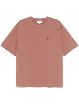 Maison Kitsuné: Коричневая футболка 