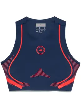 adidas by Stella McCartney: Синий топ 