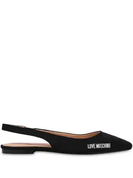 Love Moschino: Чёрные балетки 