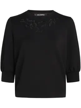 Karl Lagerfeld: Чёрный свитшот 