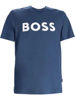 BOSS: Голубая футболка 
