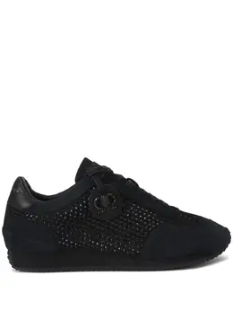 Kurt Geiger London: Чёрные кроссовки 