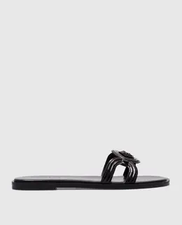 Versace: Чёрные шлёпанцы 