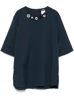 Max Mara: Синяя блуза 