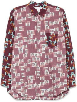 Comme Des Garçons Shirt: Рубашка с принтом 
