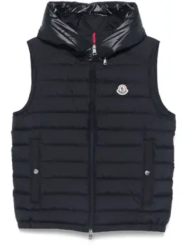 Moncler: Голубой жилет 