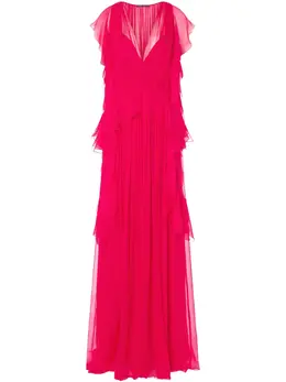 Alberta Ferretti: Драпированное платье 