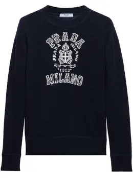 Prada: Синий свитер 