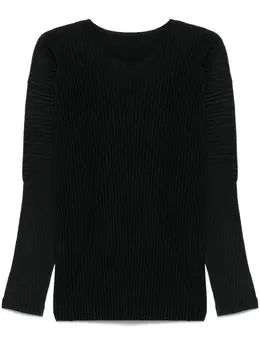 Homme Plissé Issey Miyake: Чёрная футболка 