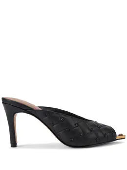 Kurt Geiger London: Чёрные сандалии 