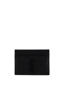 Saint Laurent: Чёрный картхолдер  Monogram