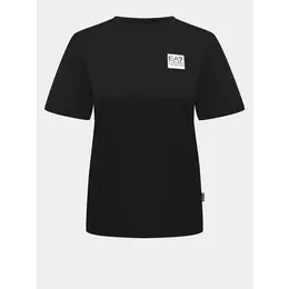 EA7 EMPORIO ARMANI: Чёрная футболка 