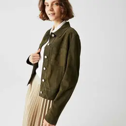 LACOSTE: Куртка цвета хаки 