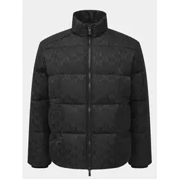 Armani Exchange: Чёрный пуховик 