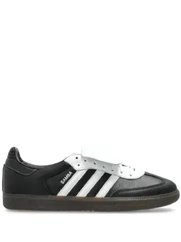 adidas: Чёрные кроссовки  Samba
