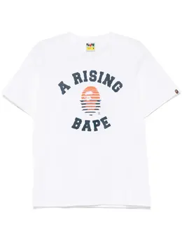 A BATHING APE®: Белая футболка 