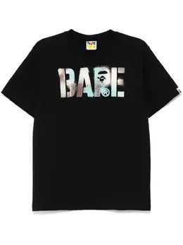A BATHING APE®: Чёрная футболка 