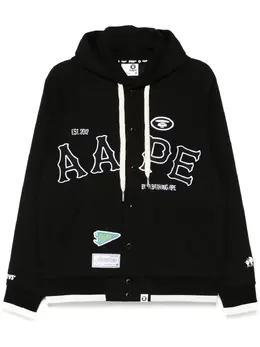 AAPE BY *A BATHING APE®: Чёрная куртка 
