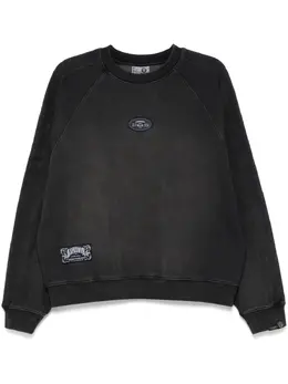 AAPE BY *A BATHING APE®: Чёрный свитшот 