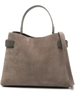 Brunello Cucinelli: Коричневая сумка-шоппер 