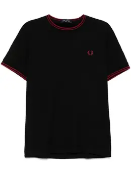 Fred Perry: Чёрная футболка  Twin Tipped