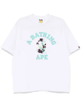 A BATHING APE®: Белая футболка 