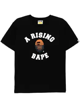 A BATHING APE®: Чёрная футболка 