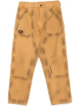 AAPE BY *A BATHING APE®: Коричневые джинсы 