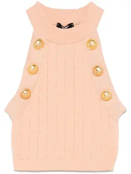 Balmain: Трикотажный топ 
